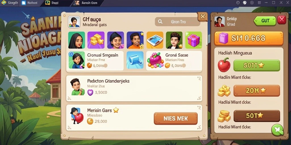 Screenshot memperlihatkan interaksi pengguna dalam komunitas yang aktif dan bersosialisasi.