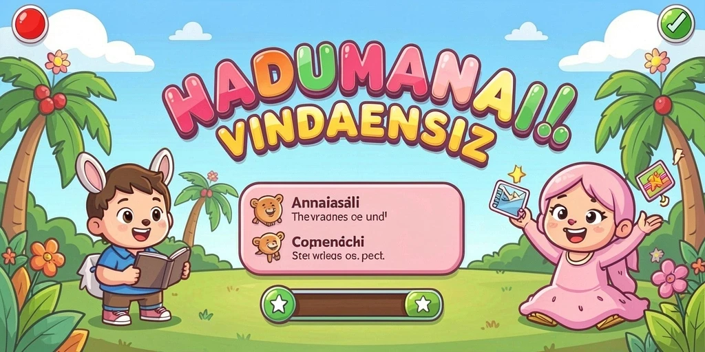 Grafis yang cerah dan karakter yang lucu.